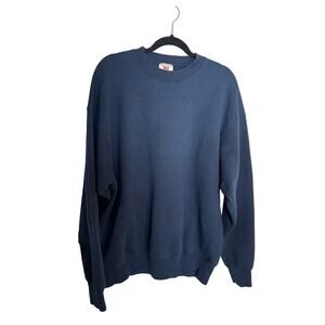 Member’s Mark Navy Crewneck Sweatshirt Premium Weight Fleece Men’s XXL
